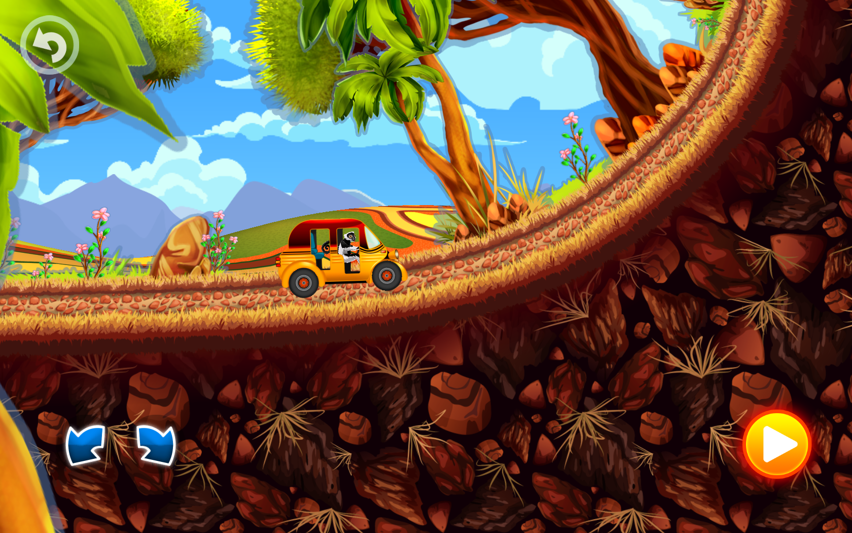 Fun Kid Racing - Madagascar Game Screenshot