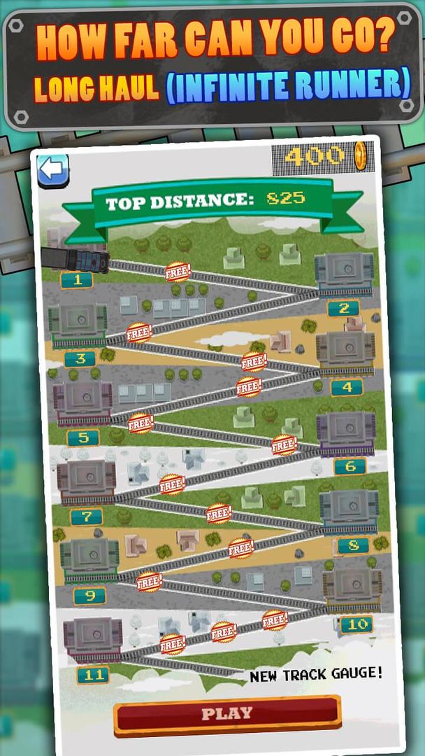 Screenshot of Loco Run: Train Arcade Game