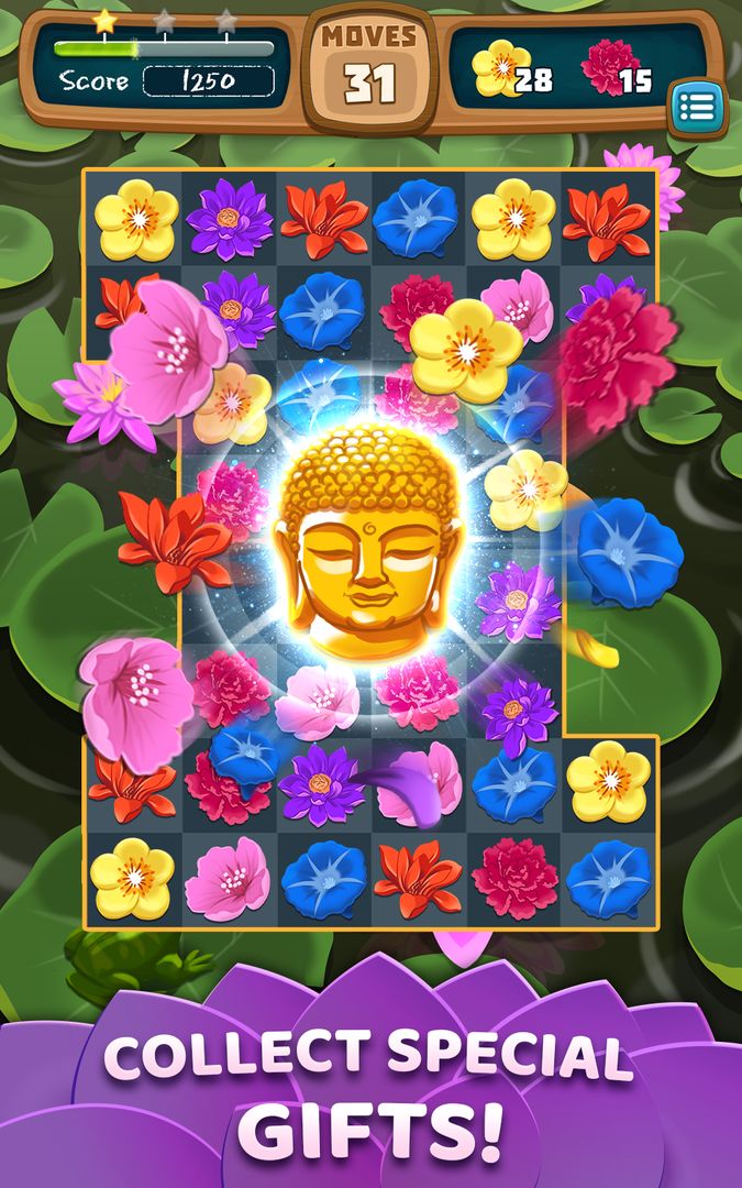 Lotus Blossom Match ภาพหน้าจอเกม