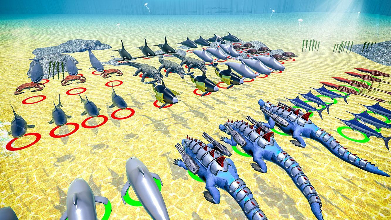 Sea Animal Kingdom: War Simula Game Screenshot