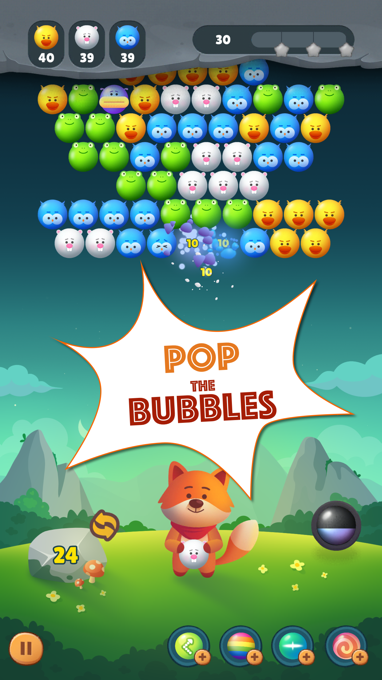Screenshot 1 of Bubble Shooter 2 Adventure: Combine 3 jogos de quebra-cabeça 1.0.2