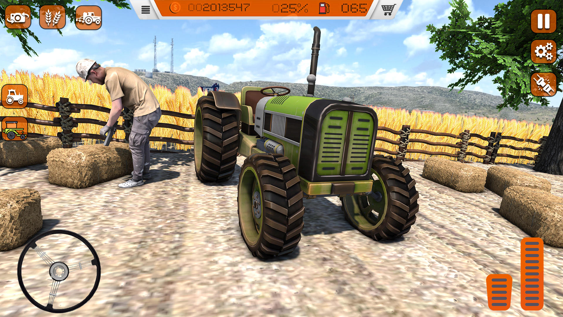 US tractor Farm Game 게임 스크린샷