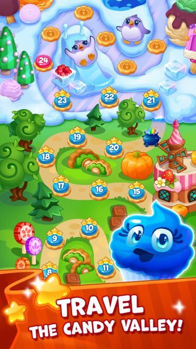 Screenshot 1 of Candy Valley - Match 3 Puzzle 1.0.0.61