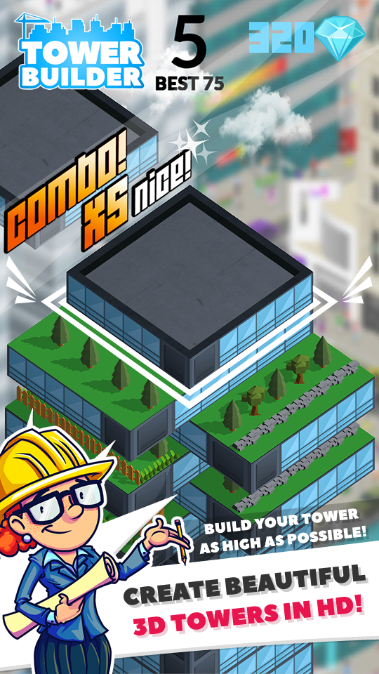 Screenshot 1 of TOWER BUILDER: BUILD IT 