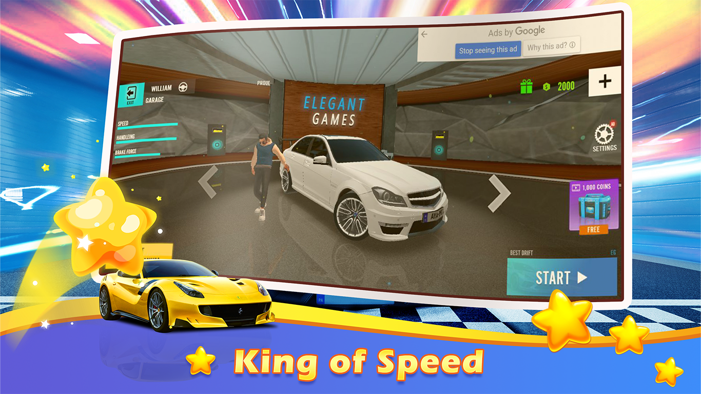 Speed Racer Game Game Screenshot