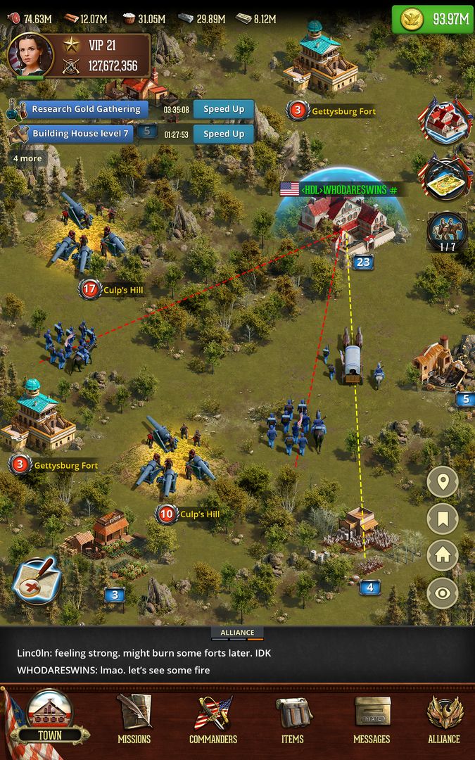 War and Peace: Civil War Clash screenshot game