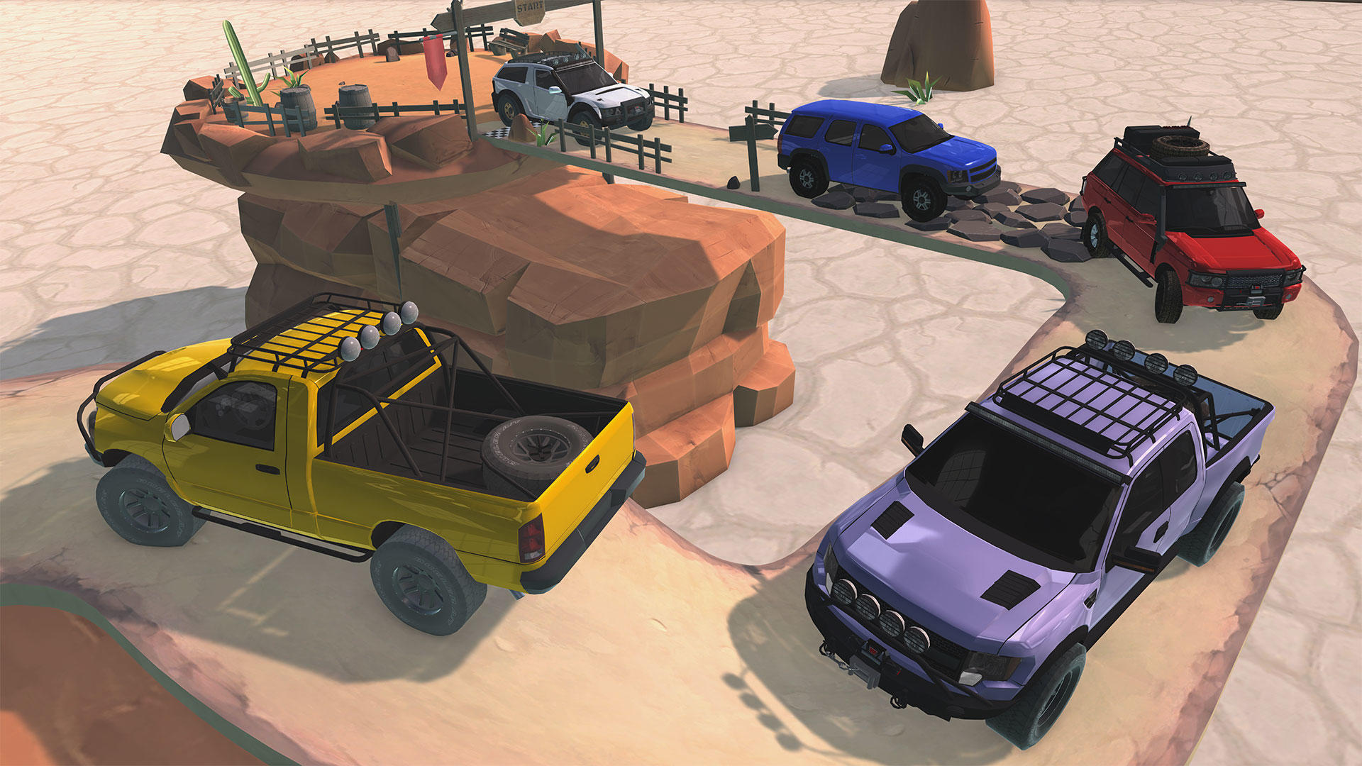 Climb on Mountain: Car Games Game Screenshot