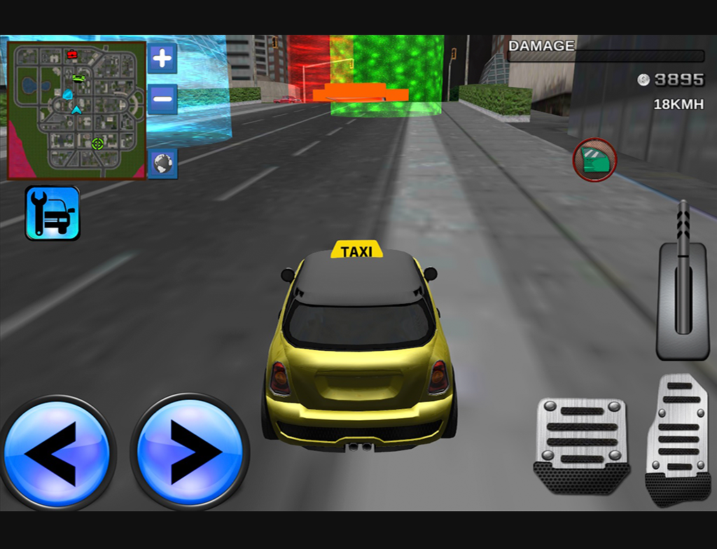 Screenshot of 3D City Taxi Driving Mania