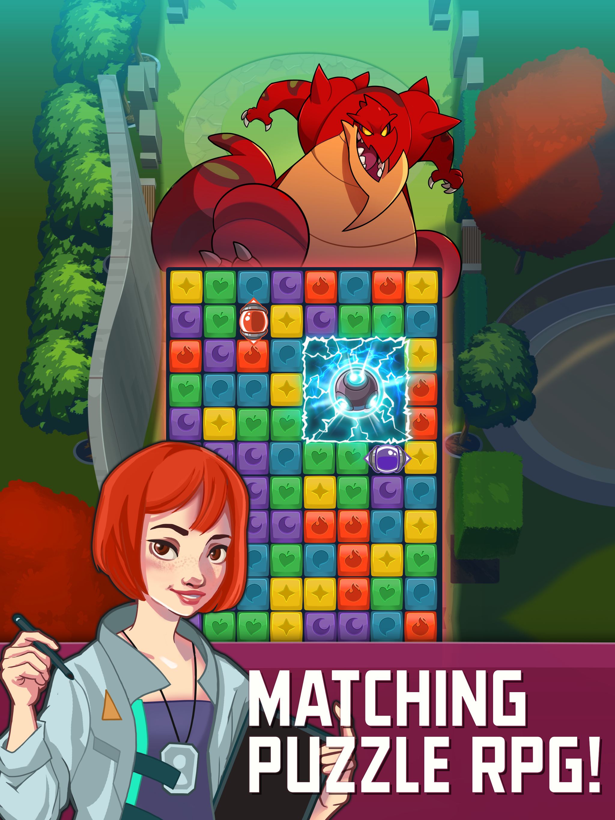 Monster Blast: Puzzle RPG Game Screenshot