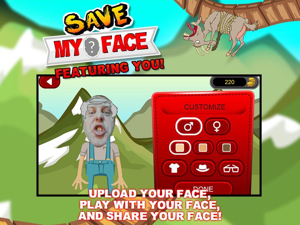Save My Face - Don't die! Game Screenshot
