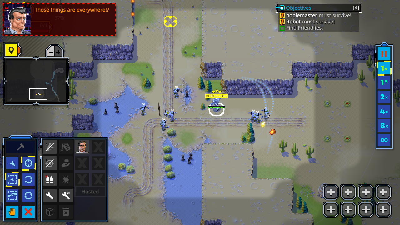 Retro Commander screenshot game