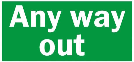 Banner of Any way out 