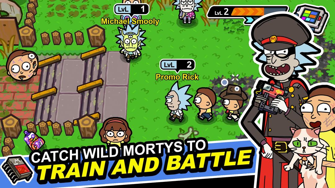 Rick and Morty: Pocket Mortys ภาพหน้าจอเกม