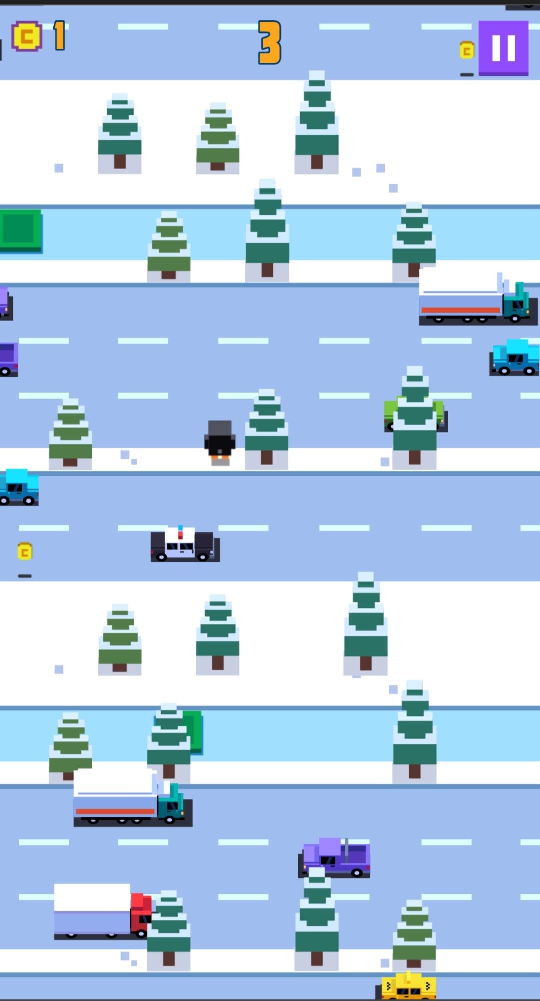 Penguin Hop Game Screenshot