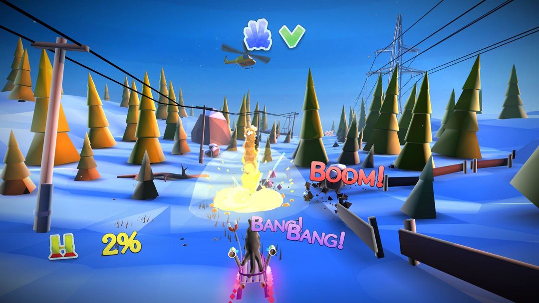 Screenshot of Animal Adventure Downhill Rush