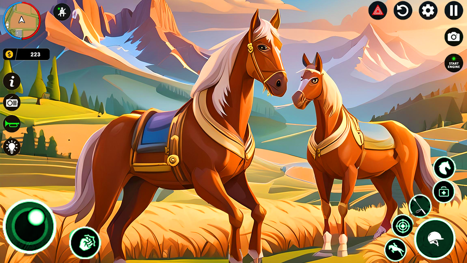 Virtual Horse Riding Farm 3d Game Screenshot