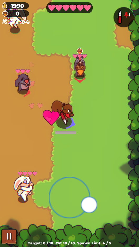 Captura de Tela do Jogo Get Nuts: Bicho Ação