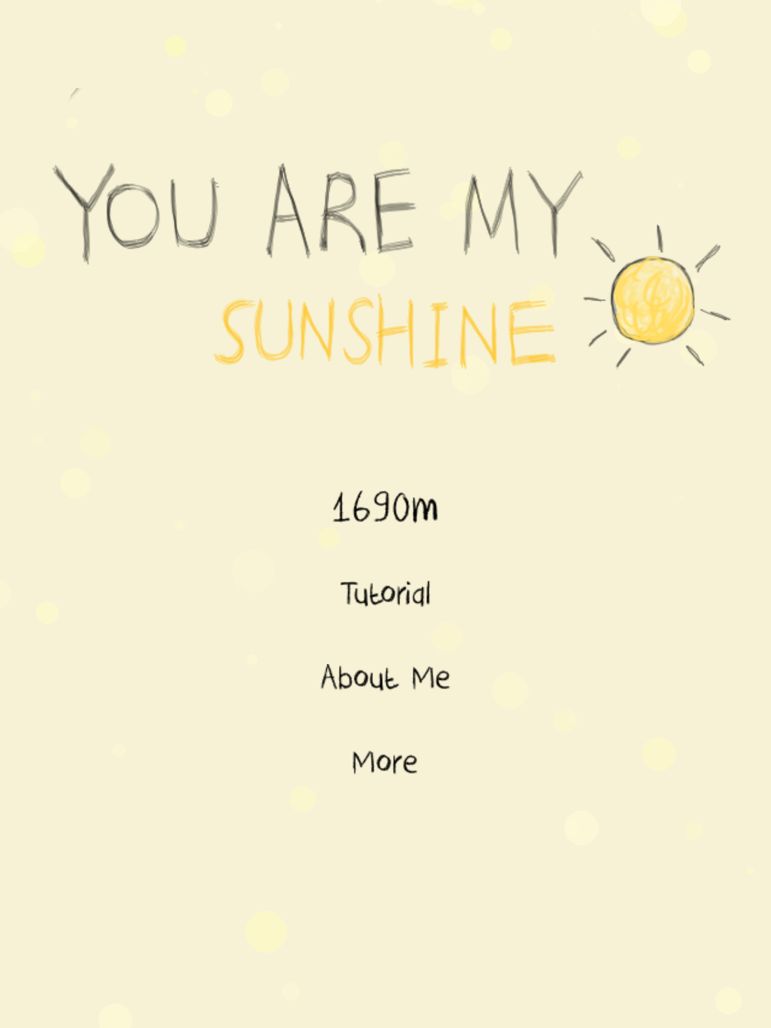 You Are My Sunshine Game Screenshot