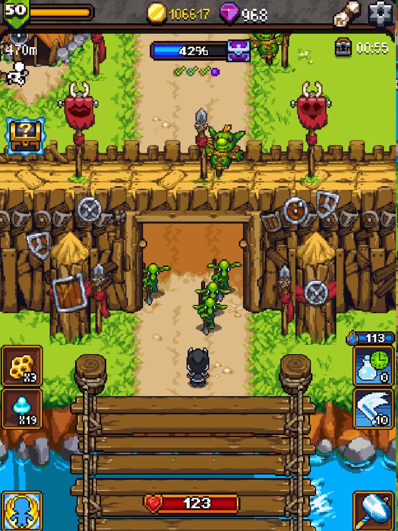 Screenshot of Dash Quest Heroes