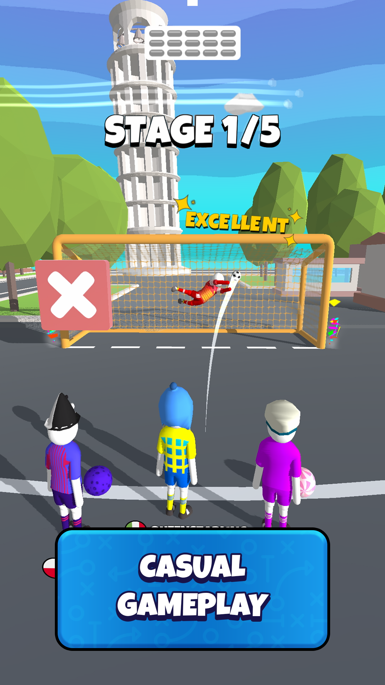 Goal Party - Soccer Freekick Game Screenshot