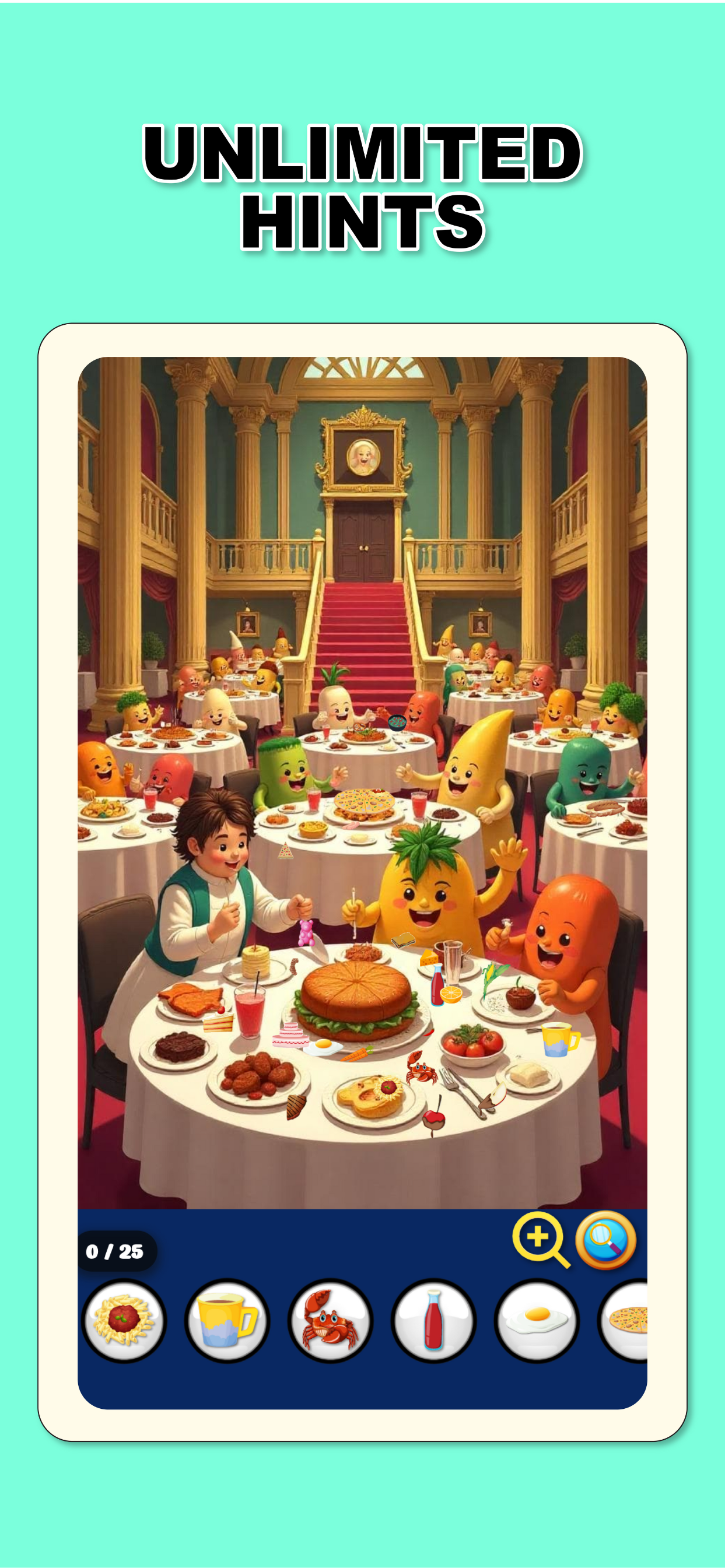 Spot 25 Hidden Objects Game Game Screenshot