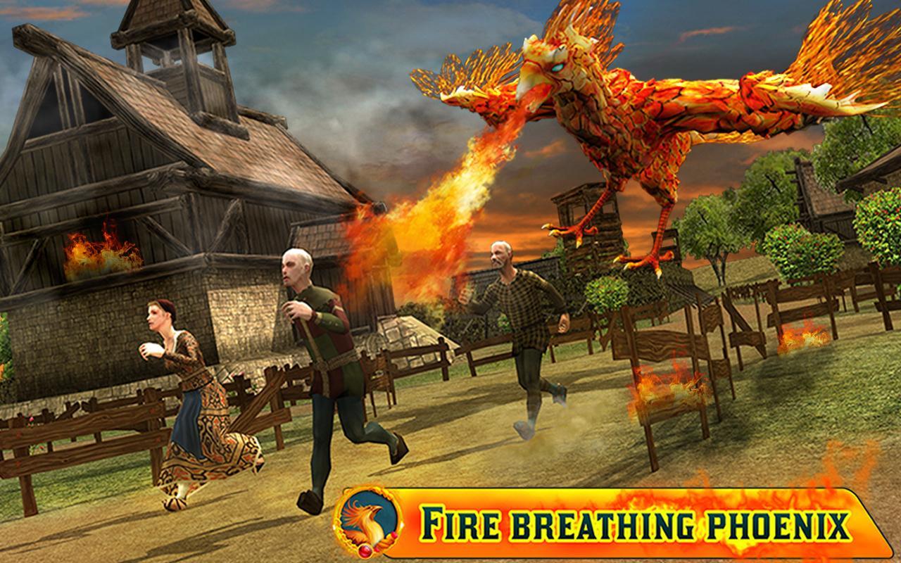 Angry Phoenix Revenge 3D Game Screenshot