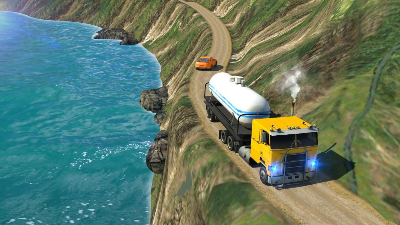 Oil Tanker Truck Simulator: Hill Driving Game Screenshot