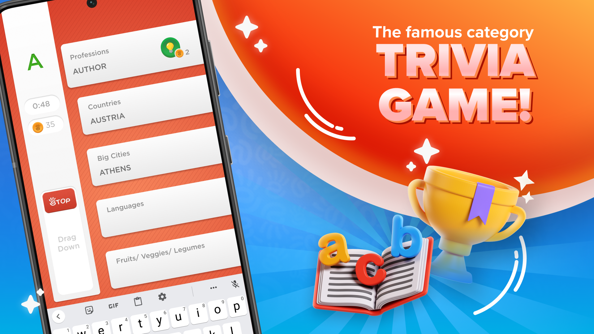 Cuplikan Layar Game Stop - Categories Word Game