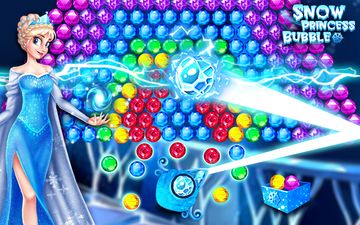 Snow Princess Bubble ❄❄ Game Screenshot