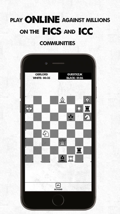Screenshot of Noir Chess: Trainer with ICC and FICS Client