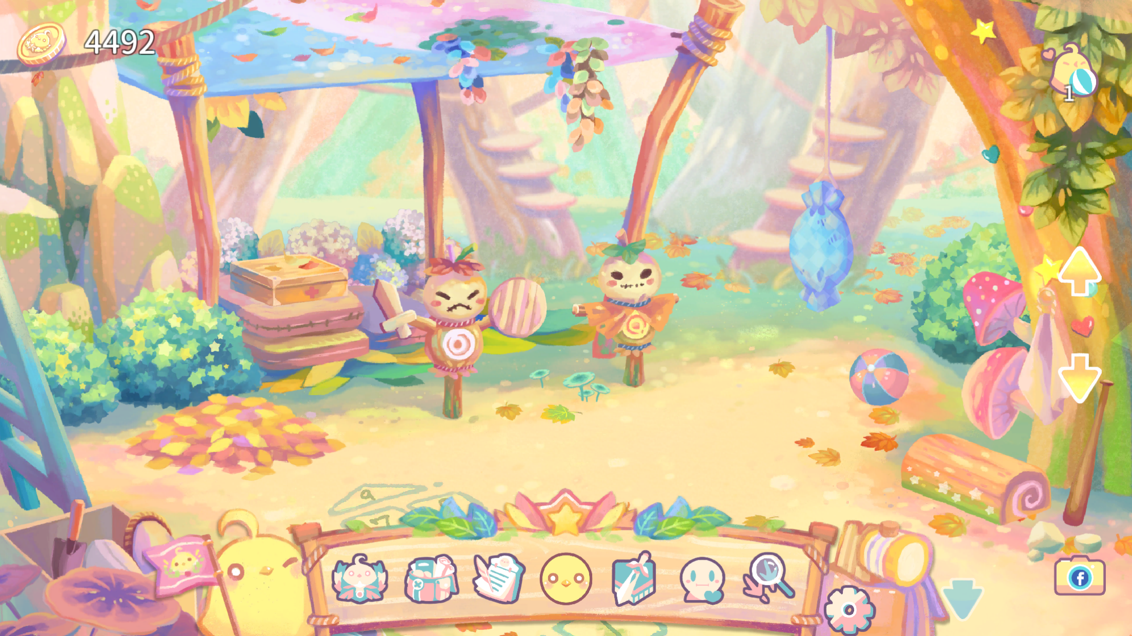 Скриншот игры 呆毛雞育成日記