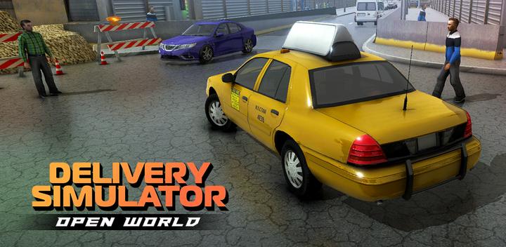 Banner of Open World Delivery Simulator Taxi Cargo Bus စသည်တို့။ 