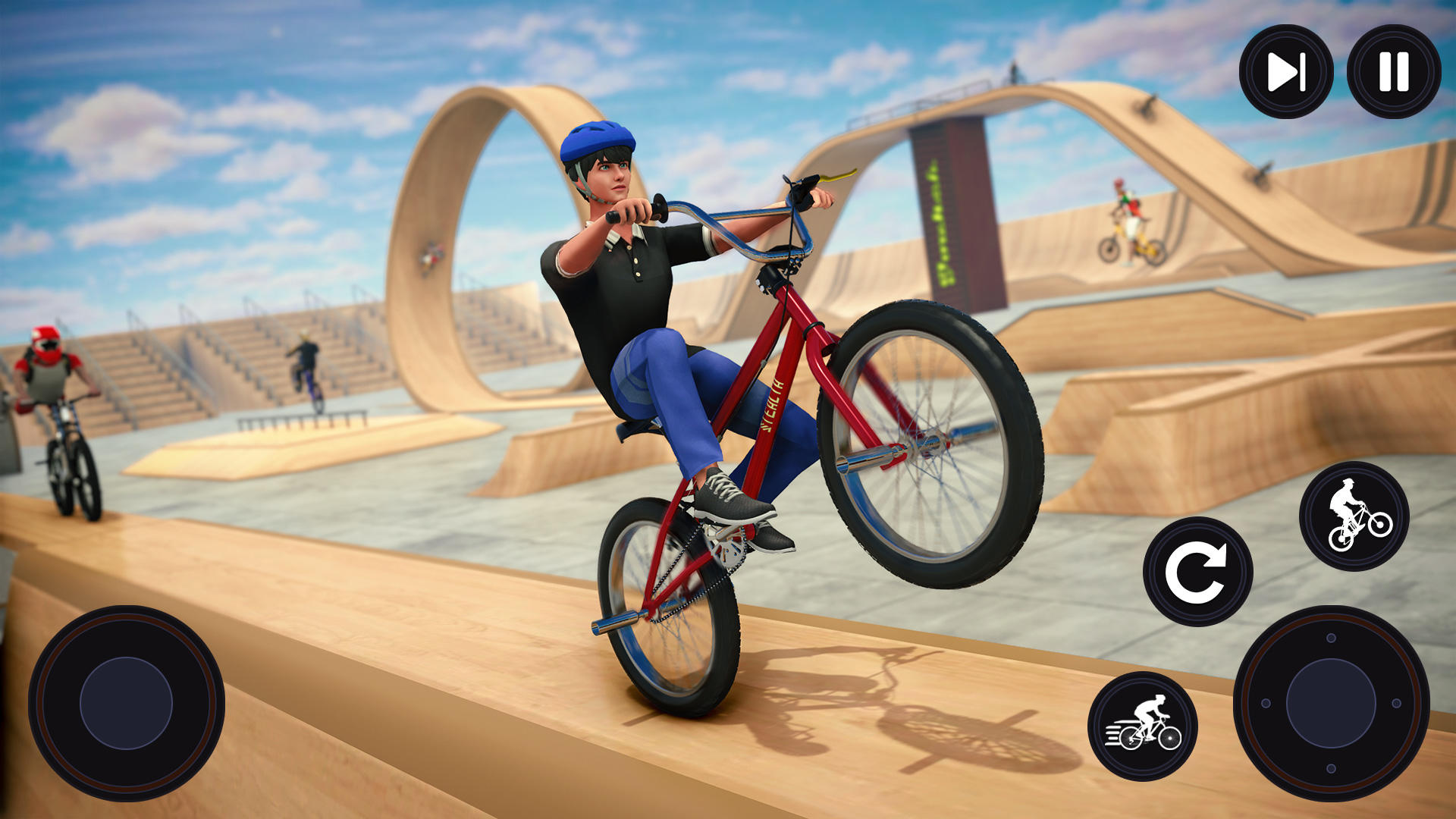 BMX Bicycle: Mad Stunts Space android iOS apk download for free-TapTap