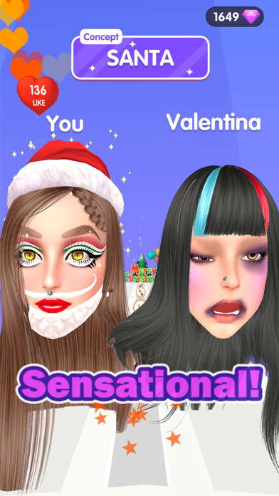 Cuplikan Layar Game Makeup Battle