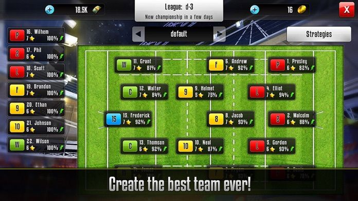 Screenshot of Rugby Manager : Be a manager