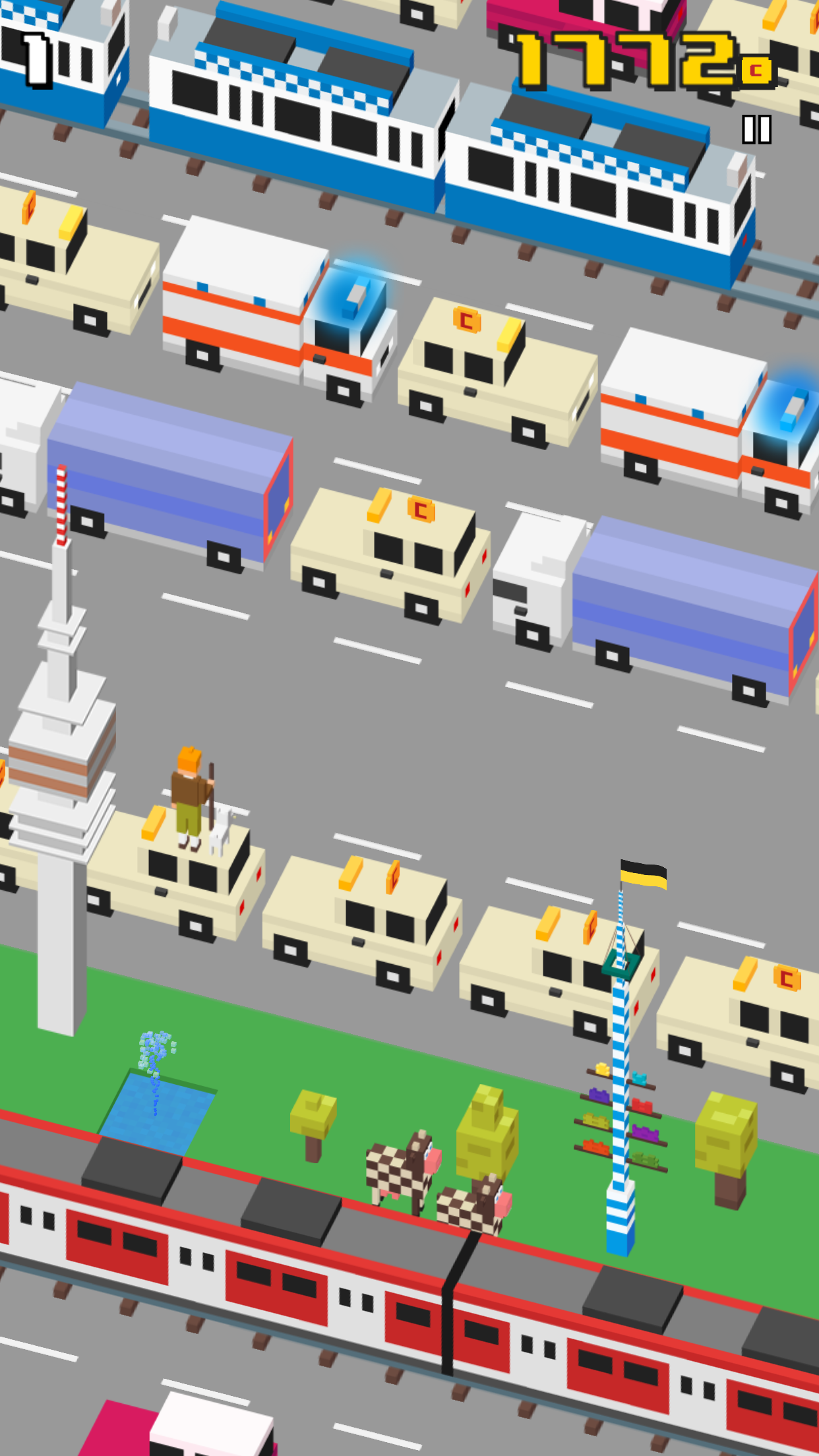 Скриншот игры Taxi Surfer - Endless Arcade Jumper