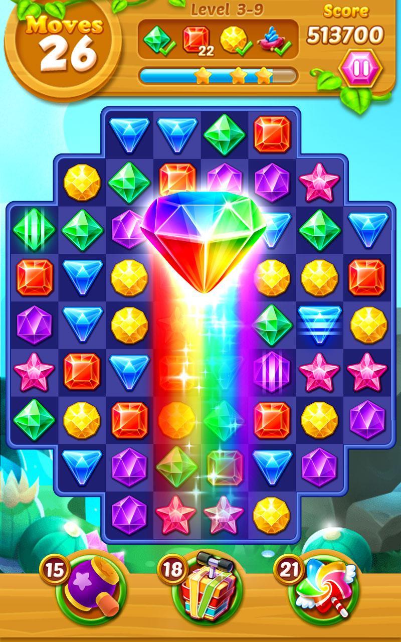 Jewels Track - Match 3 Puzzle Game Screenshot