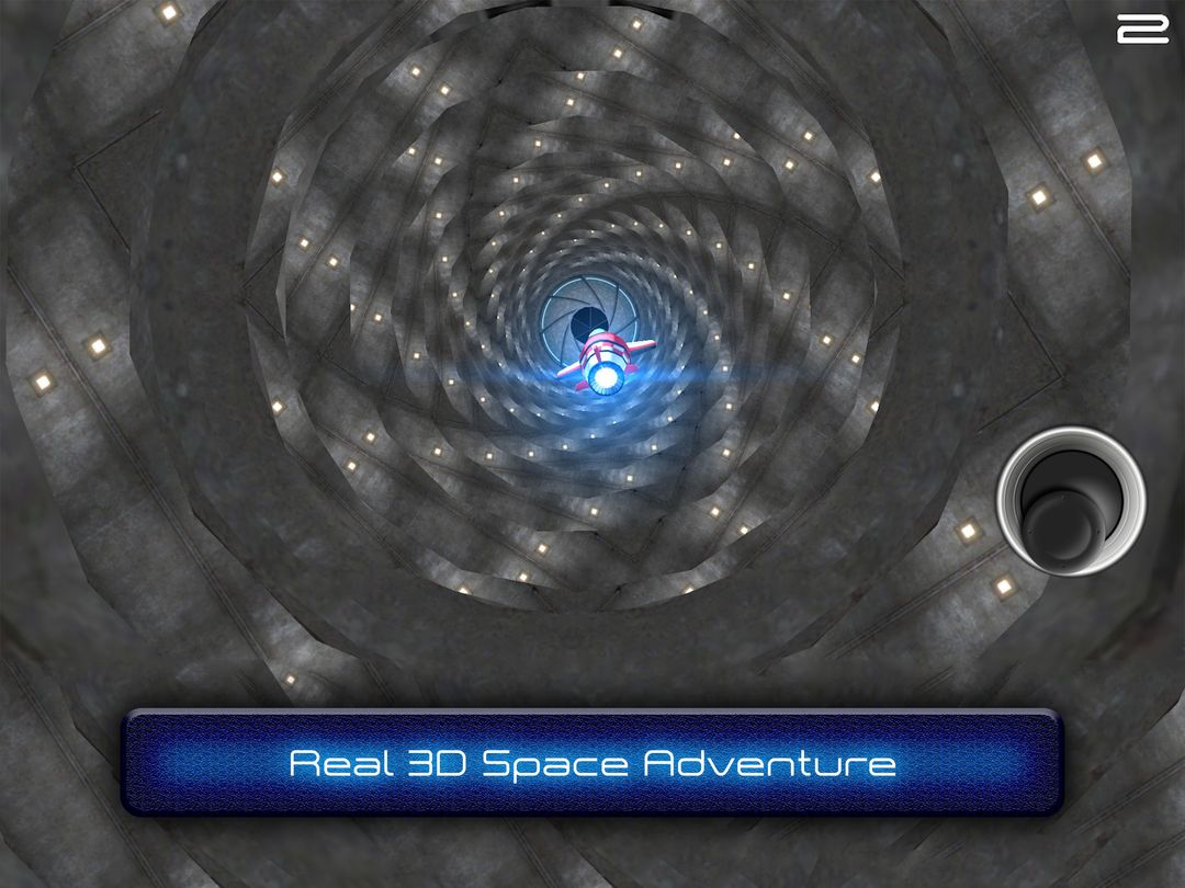 Tunnel Trouble 3D - Space Jet 遊戲截圖