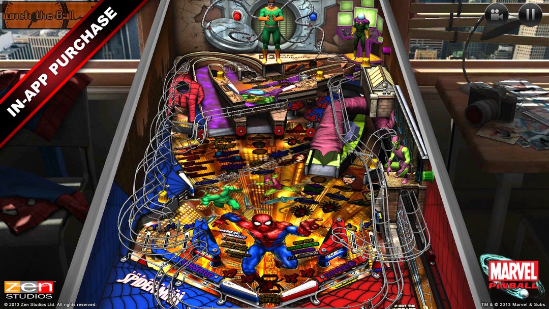 Marvel Pinball ภาพหน้าจอเกม