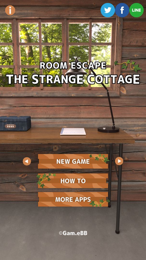 Screenshot of RoomEscape The strange cottage