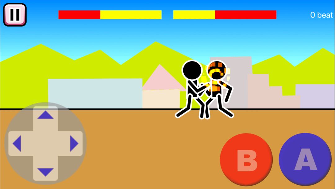 Mokken: 막대기 인간이 싸우는 격투 게임 게임 스크린 샷