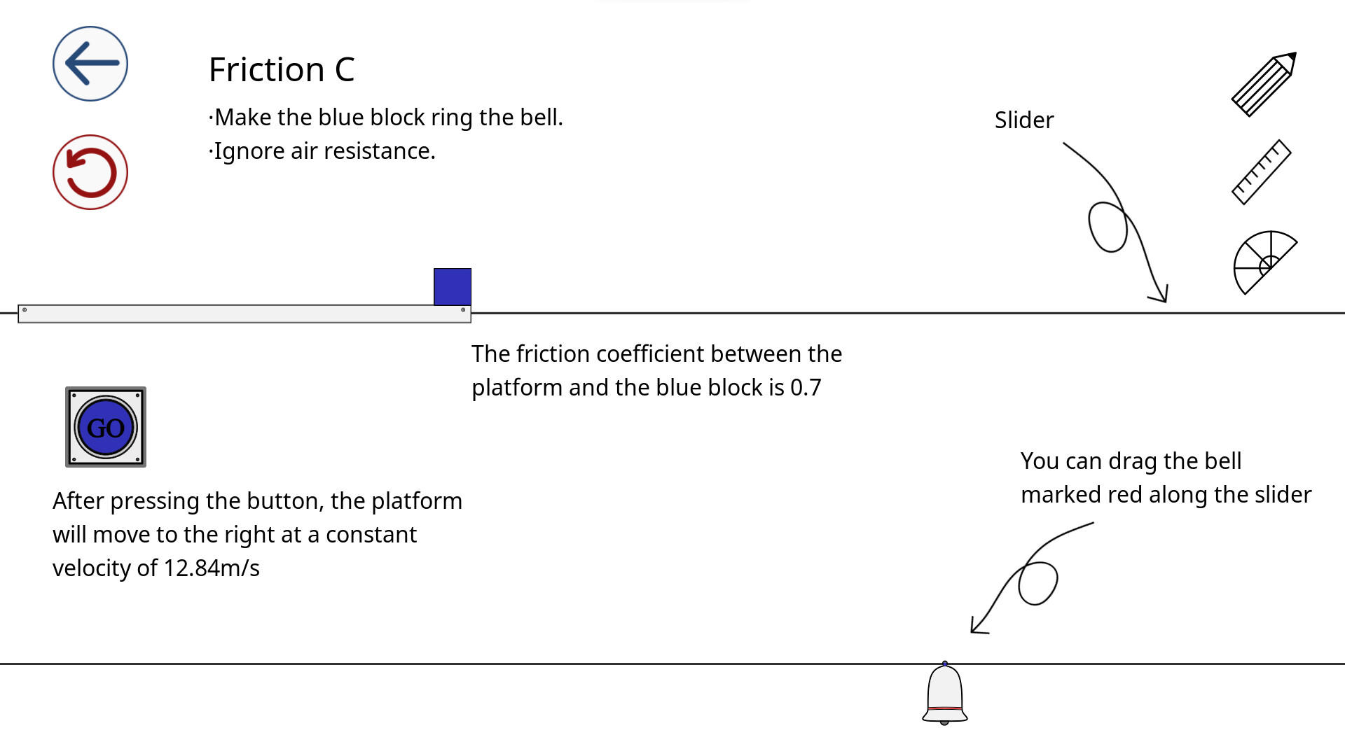 Force and Motion Game Screenshot