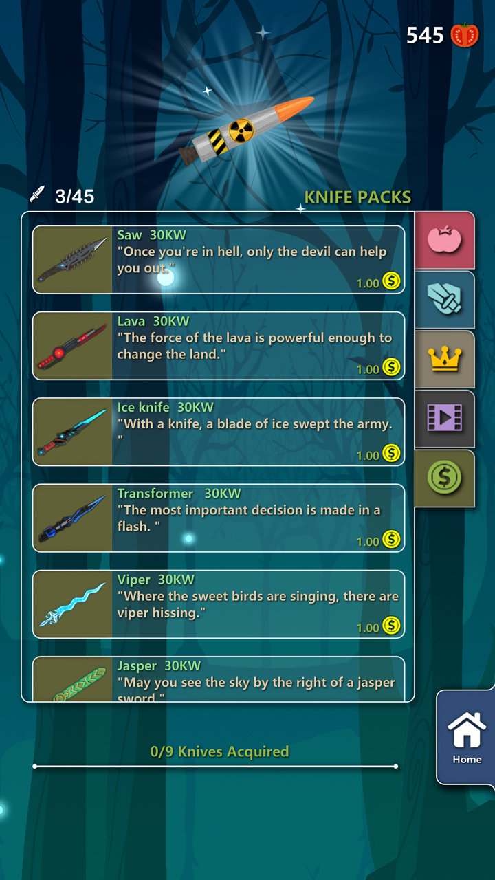 Knife Strike - Knife Game to Hit Game Screenshot