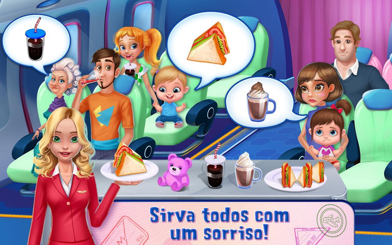 Captura de Tela do Jogo Garotas dos Céus — Aeromoças