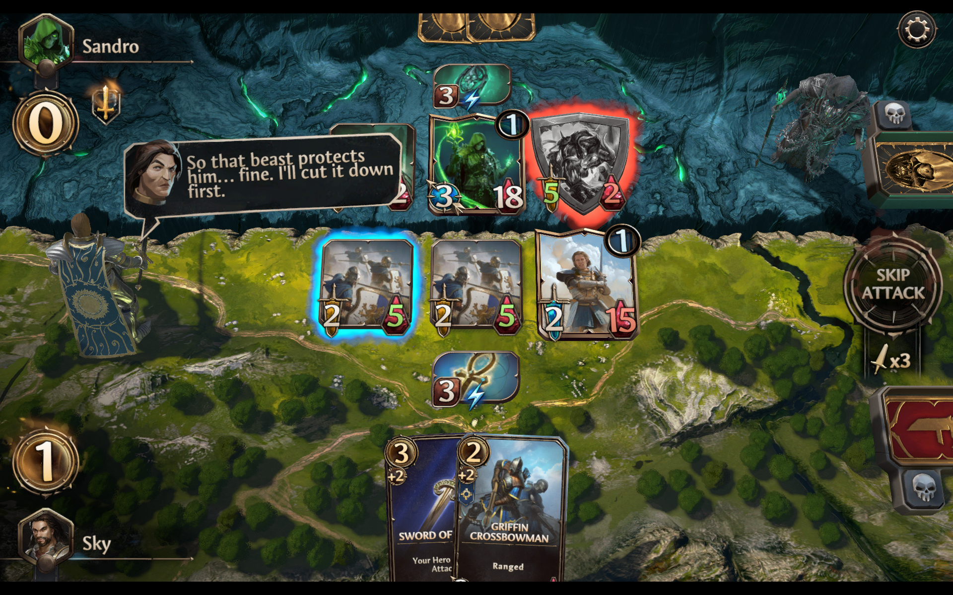 Скриншот игры Might & Magic Fates TCG