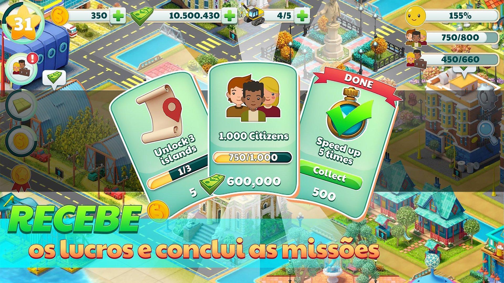 Captura de Tela do Jogo Town City - Village Building S