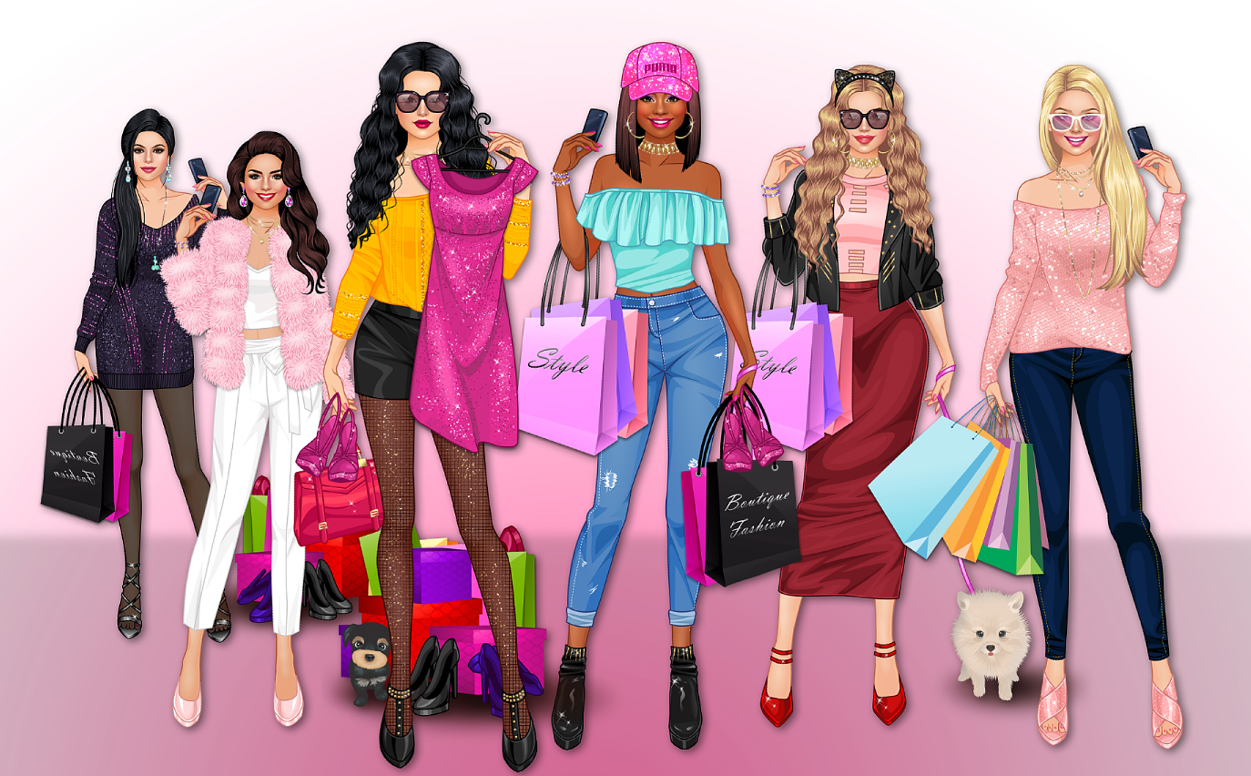 Rich Girl Shopping: Girl Games Game Screenshot