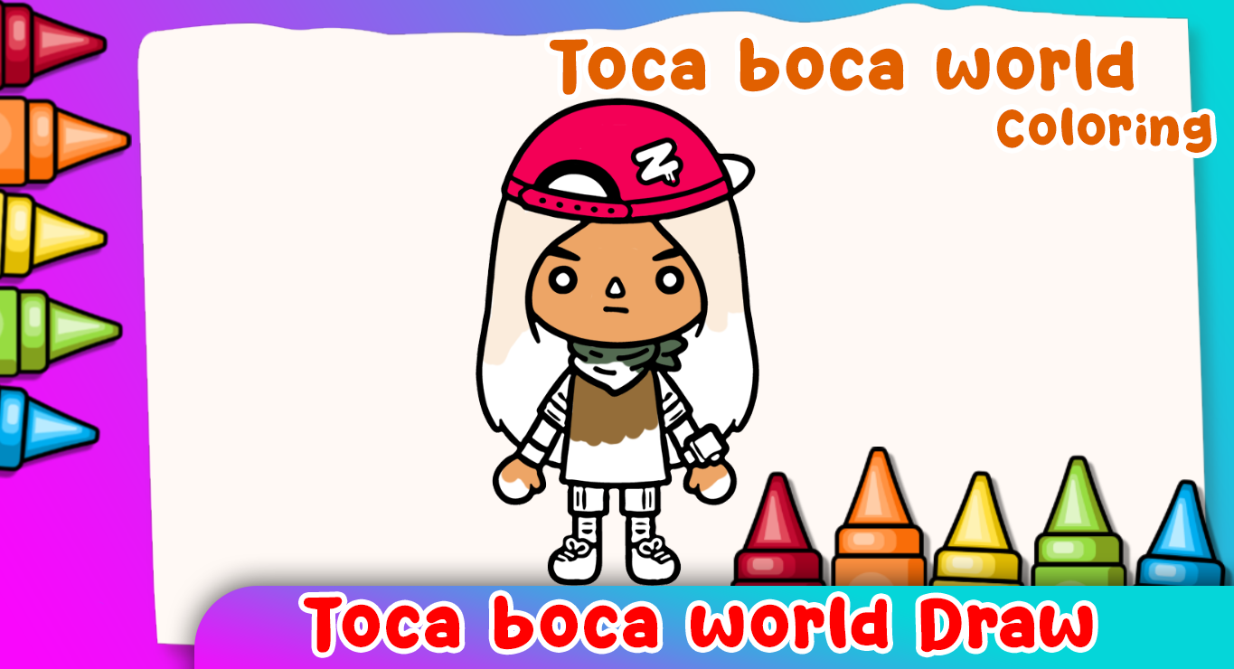 Screenshot of Toca life world coloring
