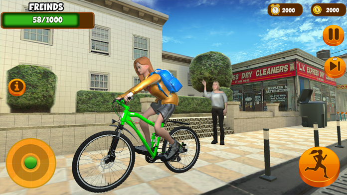 Cuplikan Layar Game High School Girl Life 3D Game