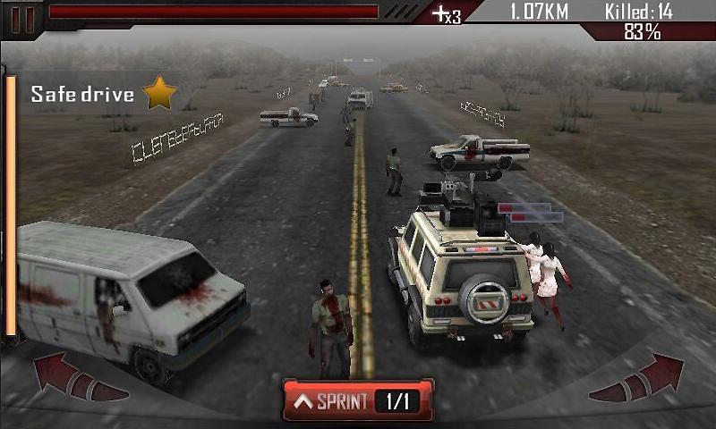 Zombie Roadkill 3D screenshot game